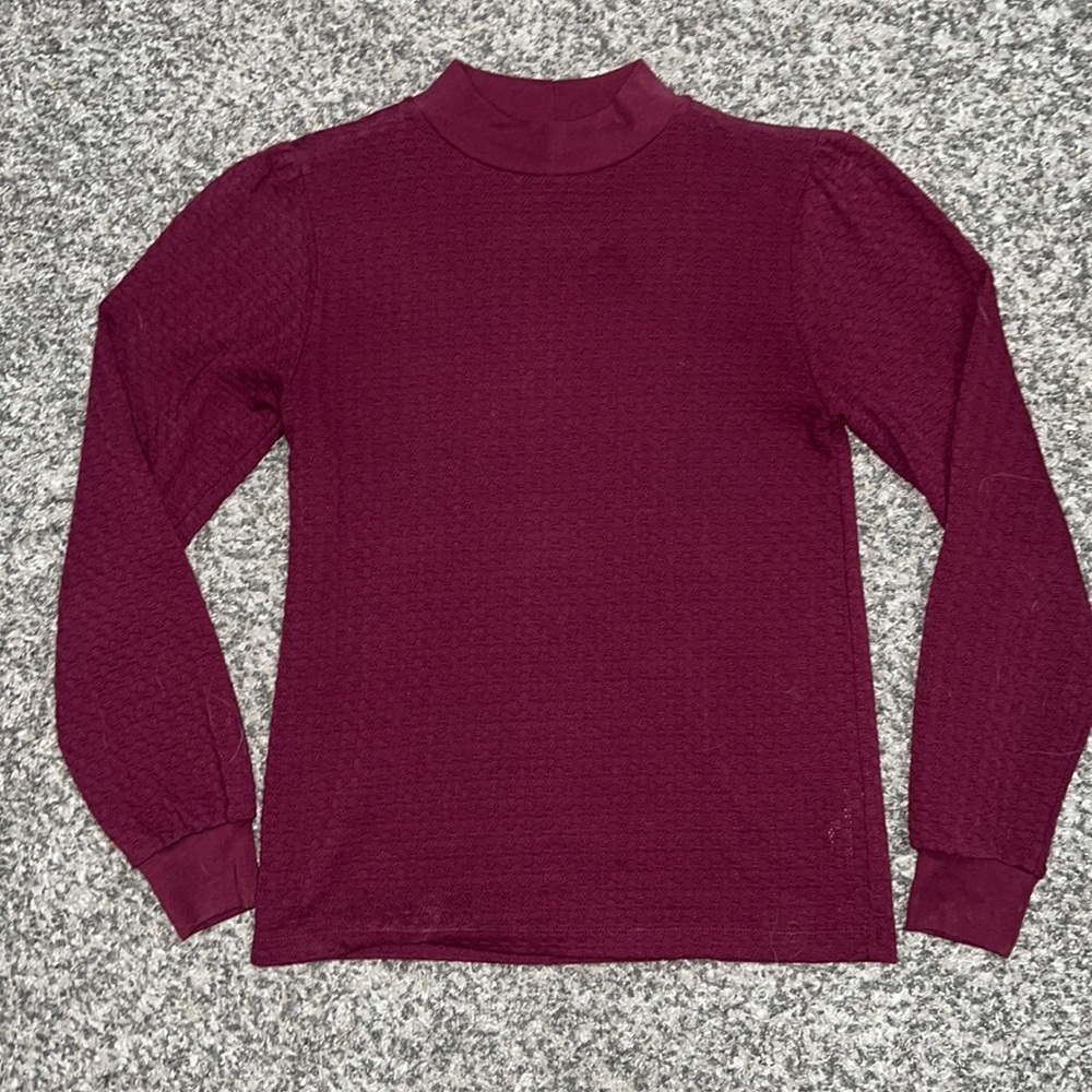 J Crew Textured Mock Neck Sweater Top XS